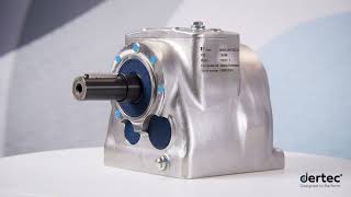 Stainless steel helical gearbox FR – Dertec [upl. by Neelyam310]