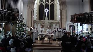 2425 Dec 23 Frimley St Peters  First Communion of Christmas [upl. by Dnalyr950]