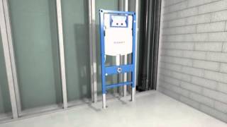 Geberit Duofix Sigma Cistern 12cm  Installation [upl. by Eemyaj]