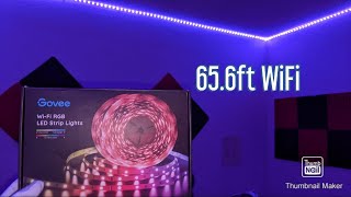 Govee 656ft WiFi RGB strips unboxing and setup [upl. by Yortal]