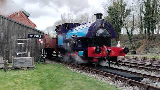 Whitwell amp Reepham Railway Anniversary Gala 2024 Agecroft leads the goods away from the yard [upl. by Ainslee]