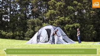 Kiwi Camping Takahe 6 Dome Tent  Pitching [upl. by Eissak]