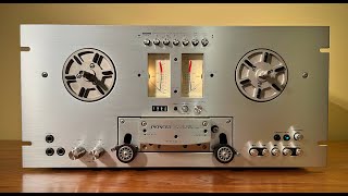 Pioneer RT707 Reel to Reel Tape Deck  Restored  Stunning [upl. by Nylanaj]