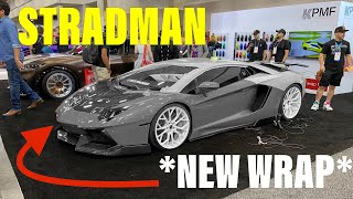 SEMA 2022 STRADMAN NEW WRAP on Aventador Reveal [upl. by Oralee724]