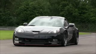 920 HP Corvette ZR1  Burnout and massive sound [upl. by Ahoufe]