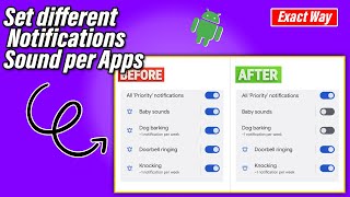 How to change notification Sounds for different apps on Android [upl. by Llenrahc716]