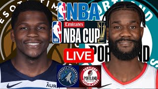 LIVE MINNESOTA TIMBERWOLVES vs PORTLAND TRAIL BLAZERS  NBA  PLAY BY PLAY  SCOREBOARD [upl. by Enailil]