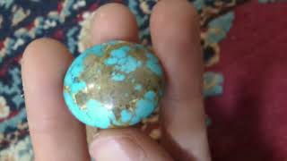 Natural Persian Turquoise Gemstone [upl. by Ahsatsan]