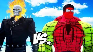 GHOST RIDER VS SPIDER HULK  EPIC SUPERHEROES BATTLE [upl. by Bart]