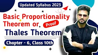 BPT Theorem Proof  Thales Theorem  Theorem 61 Triangle  Class 10 Math  Chapter 6 NCERT [upl. by Behre]