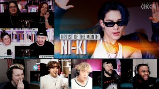 niki artist of the month dance cover  reaction mashup [upl. by Ylaek]