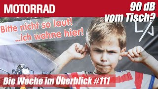 90 Dezibel Standgeräusch vom Tisch  MOTORRAD Die Woche im Überblick 111 [upl. by Ainnat]