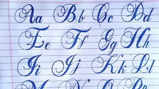 How to write in Calligraphy Alphabets atoz  Fancy Calligraphy  Brock Alphabets [upl. by Elesig900]