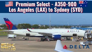 Delta Airlines  A350900  Premium Select  Los Angeles LAX to Sydney SYD  Trip Report [upl. by Ardnajela]