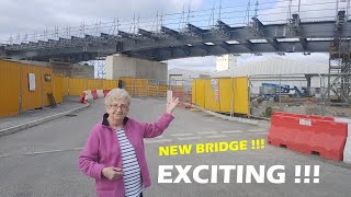 90yo lady visits Lowestofts unfinished new bridge EXCITED [upl. by Tolmann]