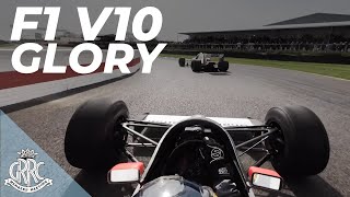 Onboard  Bruno Senna screams V10 McLaren MP45 round Goodwood  PURE SOUND [upl. by Akirrehs]