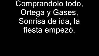 Divididos  Ortega Y Gases Con Letra [upl. by Eelitan]