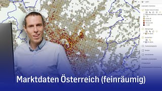 Marktdaten Österreich  für Gemeinden Postleitzahlen Zählsprengel und InspireRaster [upl. by Lleinnad]