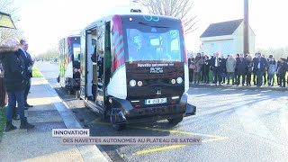 Yvelines  Innovation  Des navettes autonomes au plateau de Satory [upl. by Prisca]