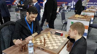 And he bangs his queen on the table in despair  Jobava vs 12yearold Zverev  World Blitz 2022 [upl. by Eudora]