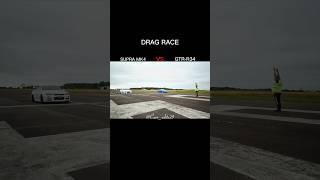 Supra Mk4 vs GTR R34  Drag Race  ytshortsviral viral shorts dragrace Carseditz29 [upl. by Margi600]