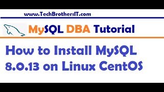 How to Install MySQL 80 Server on Linux CentOS  MySQL DBA Tutorial [upl. by Lalittah]