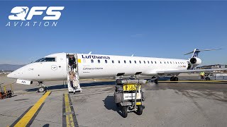 Lufthansa CityLine  CRJ 900  Business Class  Frankfurt FRA to Geneva GVA  FLIGHT REVIEW [upl. by Namus]