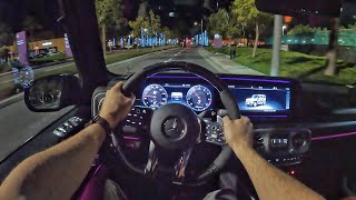 2022 MercedesAMG G63 POV Night Drive 3D AudioASMR [upl. by Canice]