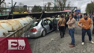 VIDEO Cinco lesionados por caída de espectacular en Metepec  Paola Virrueta [upl. by Stucker]