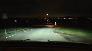 Skoda Enyaq adaptive headlights test [upl. by Eduam634]