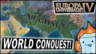 Complete EU4 World Conquest Guide  Mughals MidGame Moves  Conquering India With Timurid Mughals [upl. by Iolenta692]