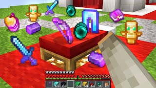 Minecraft Bedwars but beds secretly drop OP items [upl. by Dressel]