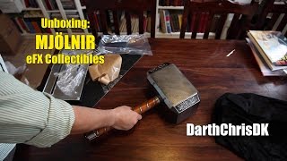 Unboxing Thor Mjölnir  Official Prop Replica eFX Collectibles [upl. by Doowrehs]