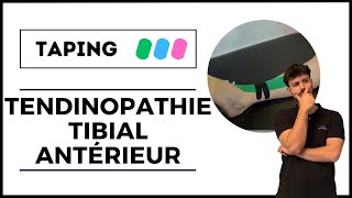 TAPING pour une TENDINOPATHIE du TIBIAL ANTERIEUR [upl. by Llehcar729]