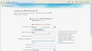 How To Sign Up For MSN Hotmail amp Download The Newest MSN Messenger [upl. by Pearlman]