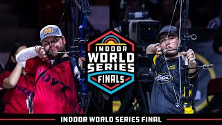 Mike Schloesser v James Lutz – compound men gold  2024 Indoor Archery World Series Finals [upl. by Knowle]