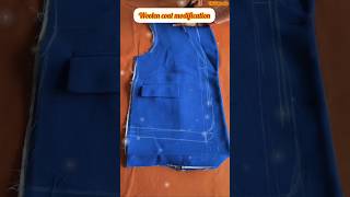 How to Alter Wool Coat Clothes shorts upcycling fashionhacks winterfashion [upl. by Leola]