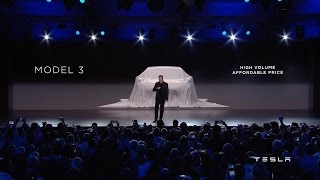 Tesla Unveils Model 3 [upl. by Ytak]