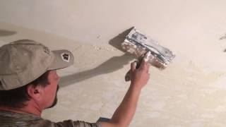 How To Apply Skip Trowel Texture to Ceiling [upl. by Oiluarb]