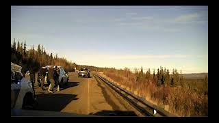 Alaska State Troopers attempted to stop a pickup truck on the Parks Highway just north of Healy [upl. by Oniram726]