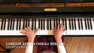 Lamour est un oiseau rebelle PIANO [upl. by Amalee]