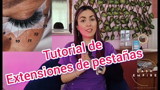 TUTORIAL DE EXTENSIONES DE PESTAÑAS [upl. by Iadam713]