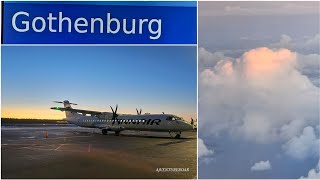 Finland to Göteborg flight  enjoying the cottony clouds and beautiful sky [upl. by Jr]