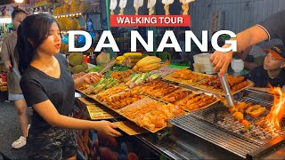 Da Nang VIETNAM ● Street Food Tour in Son Tra Night Market Da Nang 【🇻🇳 4K】 [upl. by Aivek]