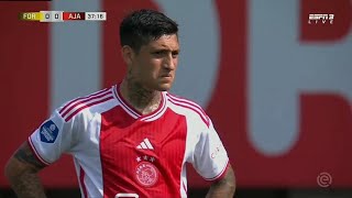 Gaston Avila Ajax DEBUT vs Fortuna Sittard 03092023 [upl. by Remos]