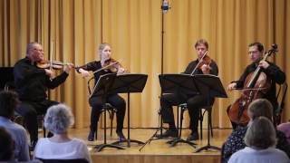 WA Mozart string quartet Amajor KV 464 II Menuetto [upl. by Onaivatco788]