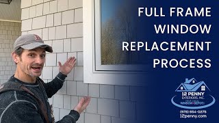 Full Frame Window Replacement Process [upl. by Eniarral]