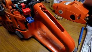 DIY Husqvarna Chainsaw Trigger Repair 340 345 350 346XP 357XP 359 [upl. by Auhel]