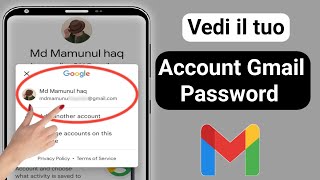 Come vedere la password dellID Gmail dal cellulare Nuovo 2024  vedi la password Gmail nellaccou [upl. by Von]