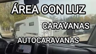 CARAVANAS Y AUTOCARAVANAS AREA CON LUZ GRATIS Palencia Villamuriel de Cerrato [upl. by Aneram933]